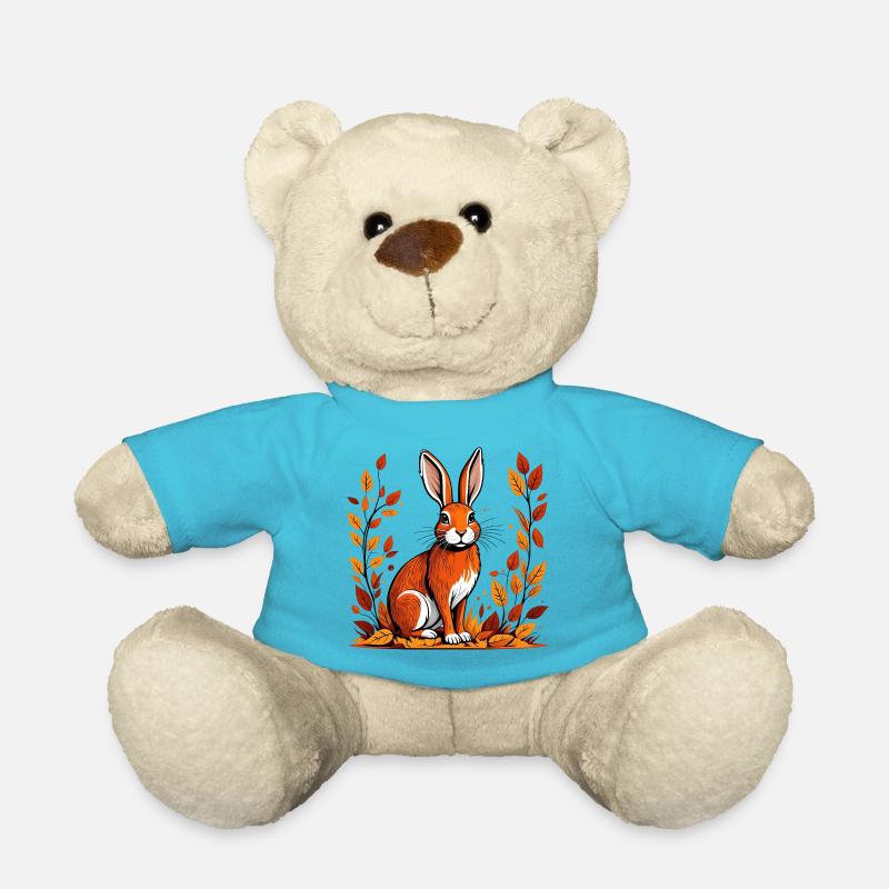 Herbst-Kaninchen - Teddy - Atollblau