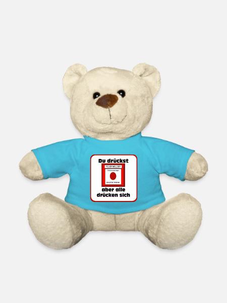 Pompiers volontaires , Chemise , Alarme incendie (25) - Nounours - bleu outremer