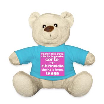 autocollant phrase ironique mensonge envie autocollant - Nounours - bleu outremer - Devant