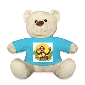 Rhythmus-Affe - Teddy - Atollblau - Vorne