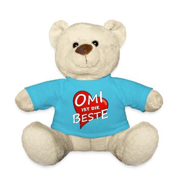 OMI IST DIE BESTE - Teddy - Atollblau - Vorne
