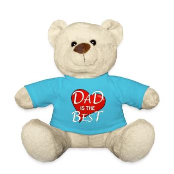 DAD IS THE BEST - Teddy - Atollblau - Vorne