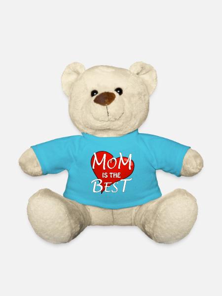MOM IS THE BEST - Teddy - Atollblau
