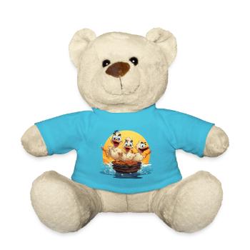 The Flapjack Frenzy - Teddy Bear - atoll blue - Front