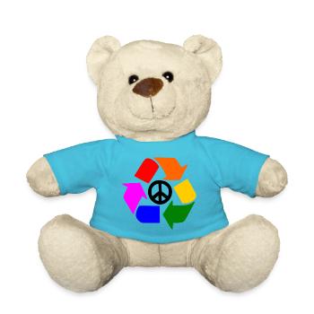 Signe de paix - Nounours - bleu outremer - Devant