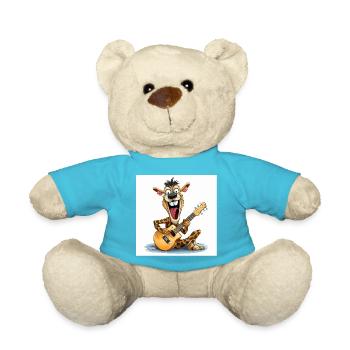 Die Giraffe, die den Hals anschlägt - Teddy - Atollblau - Vorne