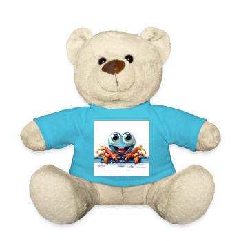 The Percussive Crab - Teddy Bear - atoll blue - Front
