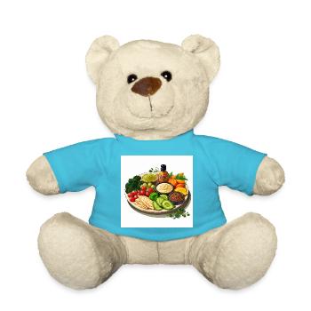 Lebendige Platte - Teddy - Atollblau - Vorne