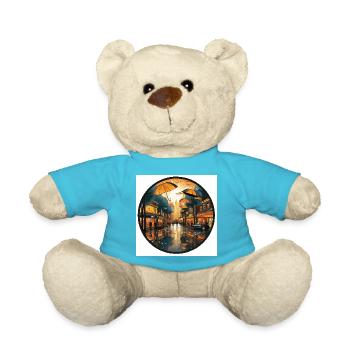 Rainy City Tales - Teddy Bear - atoll blue - Front