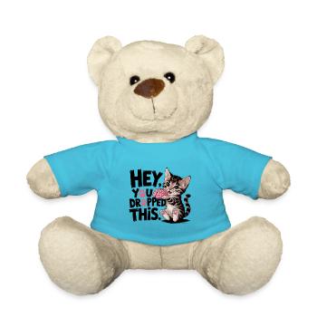 Hey You Dropped This - Teddy Bear - atoll blue - Front