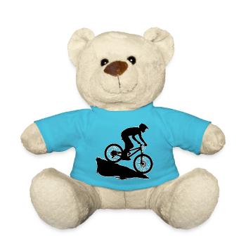 Downhill Biker Umriss - Teddy - Atollblau - Vorne