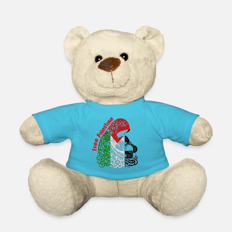 Freies Palästina - Teddy - Atollblau