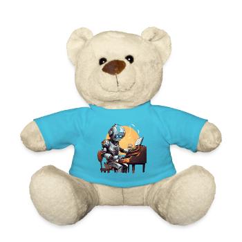 Der Roboter-Pianist - Teddy - Atollblau - Vorne