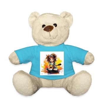 Der rhythmische Bongo-Spieler - Teddy - Atollblau - Vorne