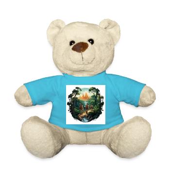 Les explorateurs de la forêt - Nounours - bleu outremer - Devant