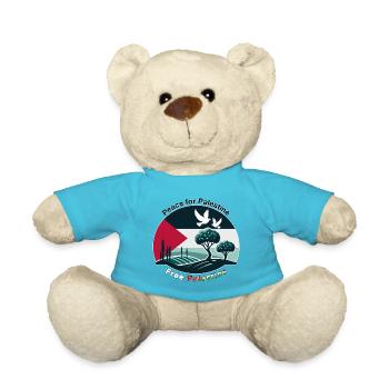 Frieden für Palästina - Teddy - Atollblau - Vorne