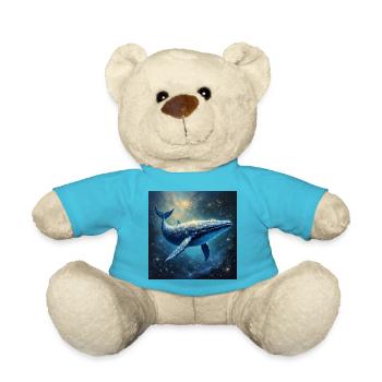 Power Animal Galactic Whale - Teddy Bear - atoll blue - Front