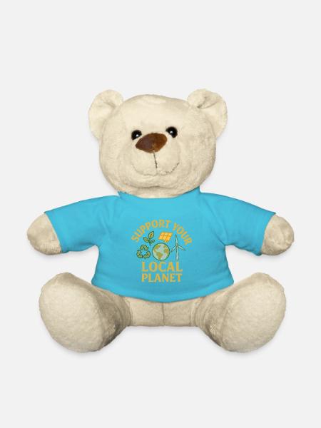 Support Your Local Planet - Teddy - Atollblau