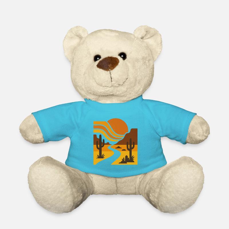 Golden Horizon – Retro Glow - Teddy - Atollblau