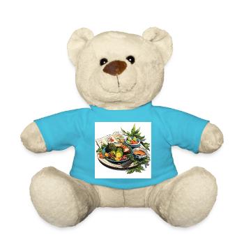 Coastal Delights - Teddy Bear - atoll blue - Front