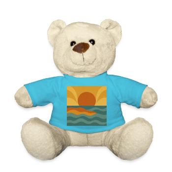Sunset Flow – Ambiance rétro de l’océan - Nounours - bleu outremer - Devant