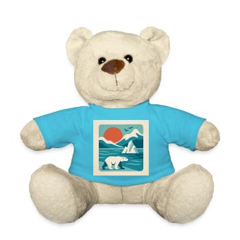 Polar Solitude – Ambiance rétro arctique - Nounours - bleu outremer - Devant