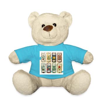 Literarische Schätze - Teddy - Atollblau - Vorne
