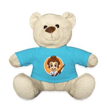 Monkey Selfie Stick - Teddy Bear - atoll blue - Front