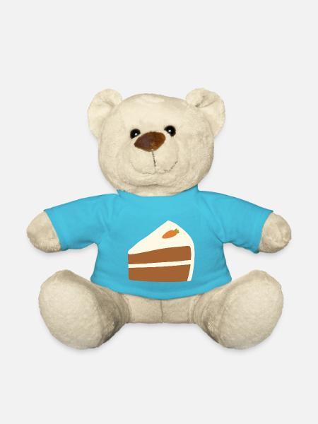 Minimalistische Karottenkuchen-Illustration - Teddy - Atollblau