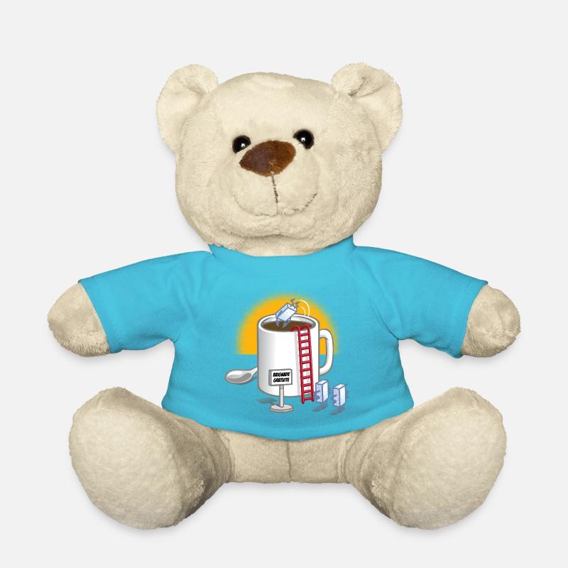 Coffee and sugar - Teddy Bear - atoll blue