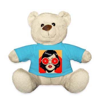 Moderne fruchtige Vision - Teddy - Atollblau - Vorne
