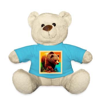 Bär - Teddy - Atollblau - Vorne