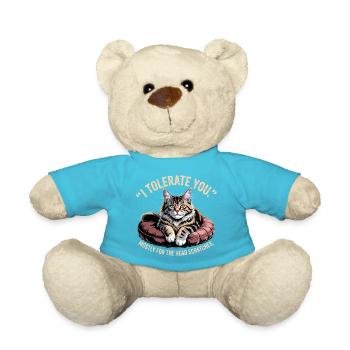 Kopf Kratzer Katze - Teddy - Atollblau - Vorne