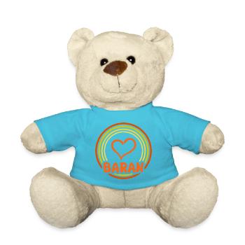 Gift for Baran - Teddy Bear - atoll blue - Front