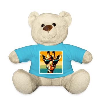 giraffe - Teddy Bear - atoll blue - Front
