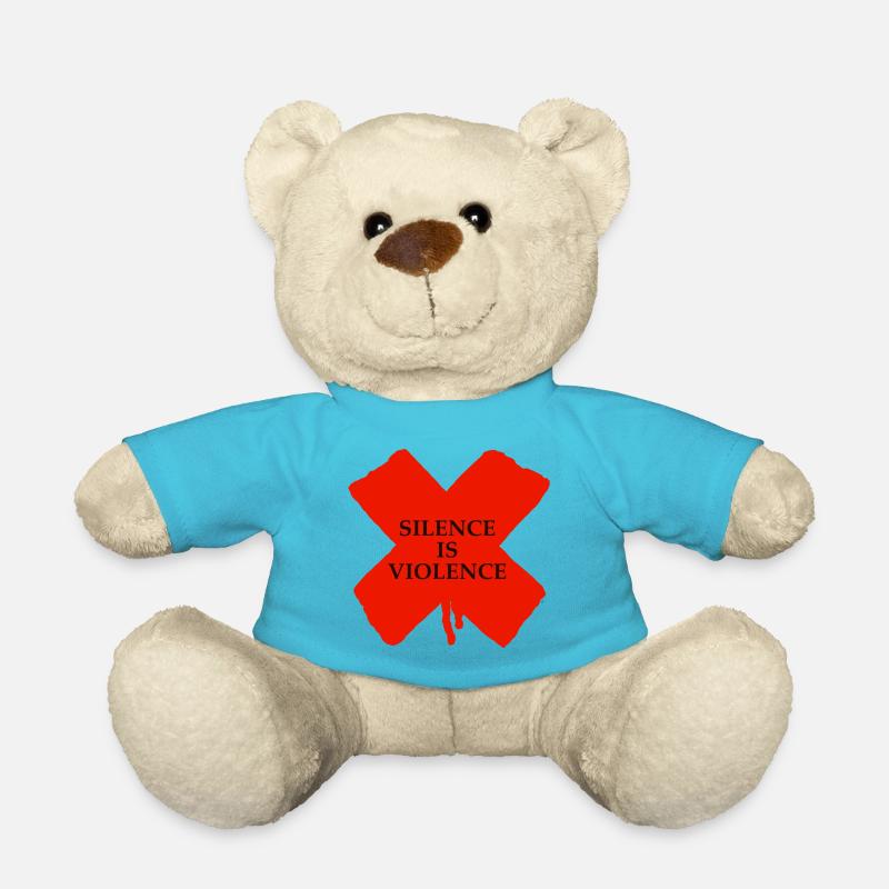 Silence is Violence - Teddy - Atollblau