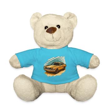 Vintage Muscle Car – Retro Auto Design - Teddy - Atollblau - Vorne