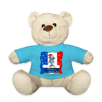 Frohe Weihnachten Sharks Frankreich - Teddy - Atollblau - Vorne