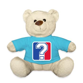 Icône de la Ligue des points d’interrogation – Fan de sport - Nounours - bleu outremer - Devant