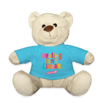 Healing Isn’t Linear Positive Shirt - Teddy Bear - atoll blue - Front
