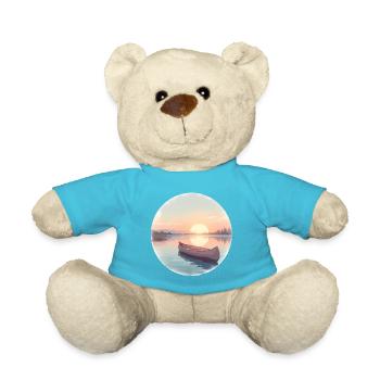 Coucher de soleil Lac Calme Canot - Nounours - bleu outremer - Devant