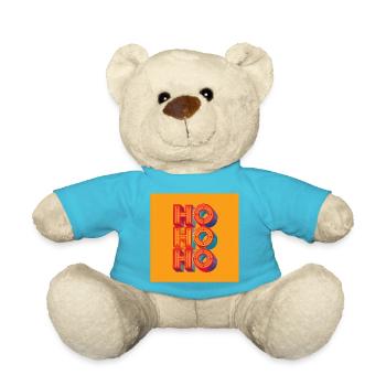 HO HO HO - Teddy - Atollblau - Vorne