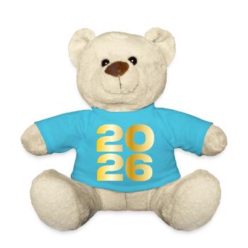 Cadeau vintage 2026 - Nounours - bleu outremer - Devant