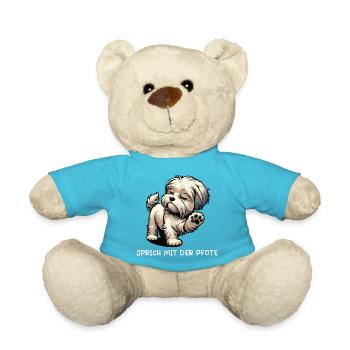 Parle à la pave propriétaire maltese - Nounours - bleu outremer - Devant