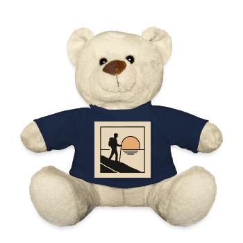 Hikers on the Way – Sunset & Adventure - Teddy Bear - french navy - Front