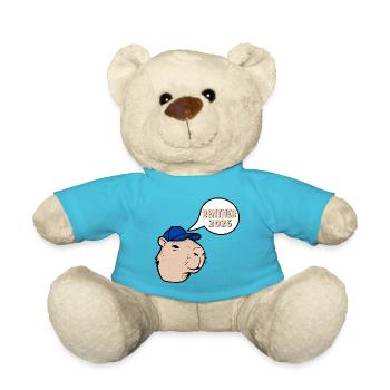 Pensioner Pension 2026 Capybara - Teddy Bear - atoll blue - Front