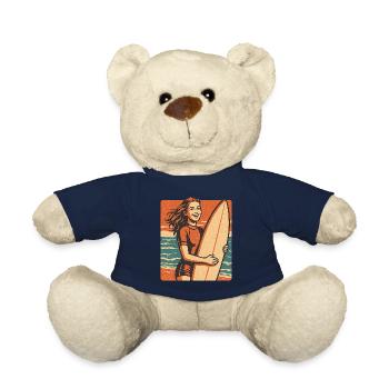 Retro Surferin am Sonnenuntergang - Teddy - French Navy - Vorne