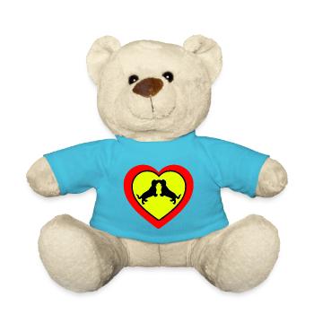 Dachshund - Teddy Bear - atoll blue - Front