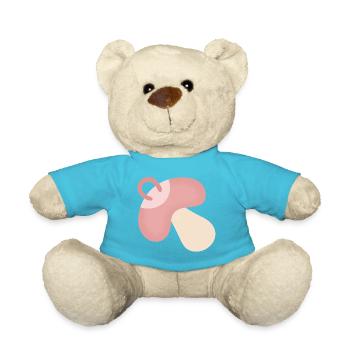 tétine rose - Nounours - bleu outremer - Devant