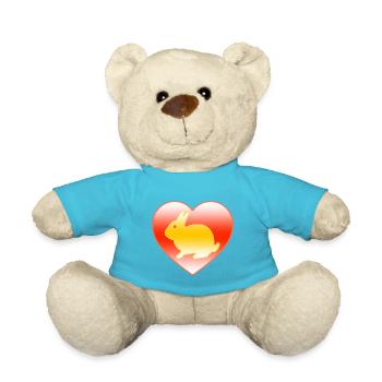 Kaninchen - Teddy - Atollblau - Vorne